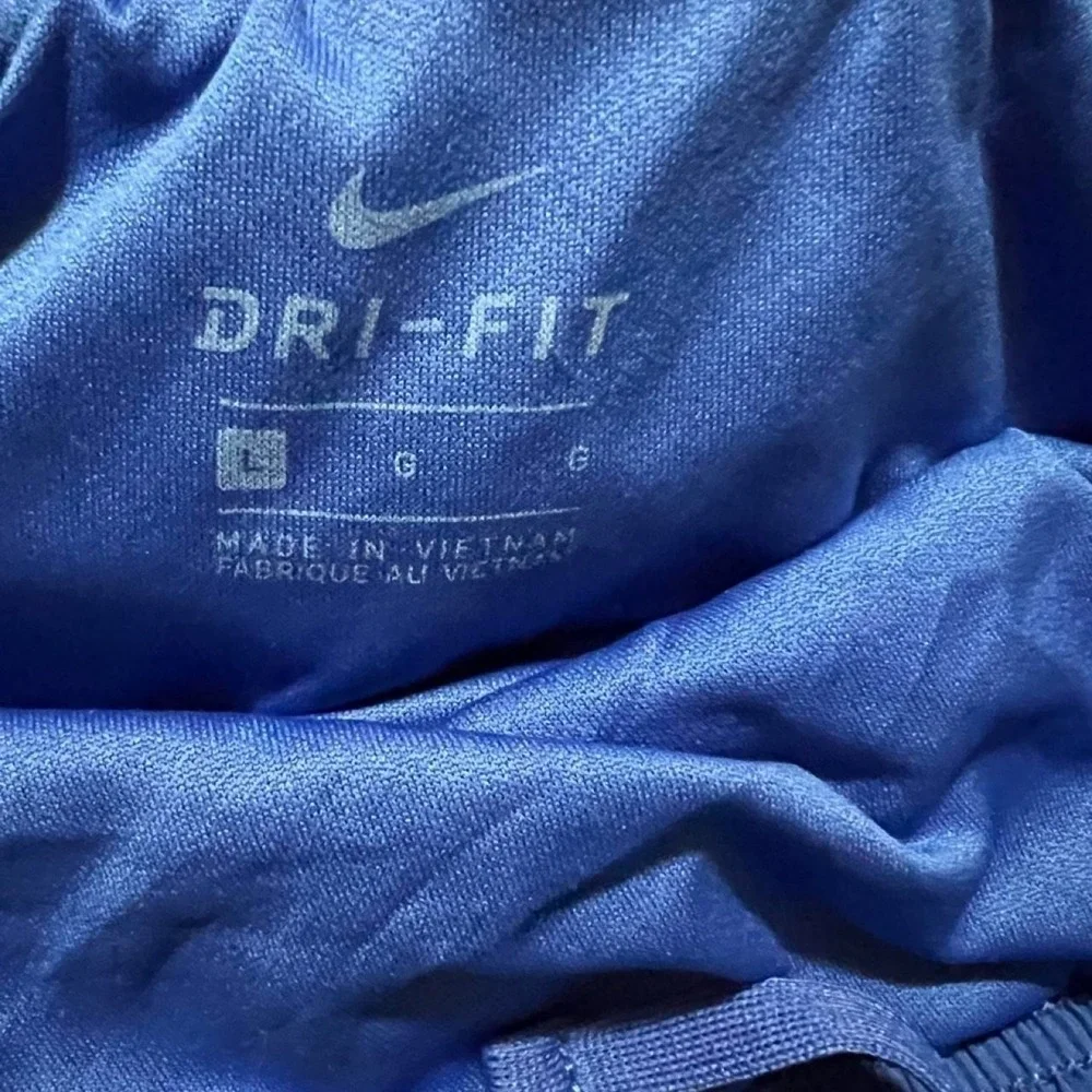 Nike Notre Dame blue shorts with white logo 317.5